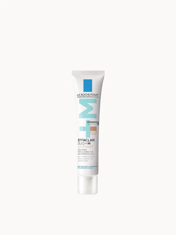 La Roche-Posay Effaclar Duo+M Unifiant Deep Anti-Imperfection Triple Corrective Tinted Care for Blemish-Prone Skin Medium 40ml