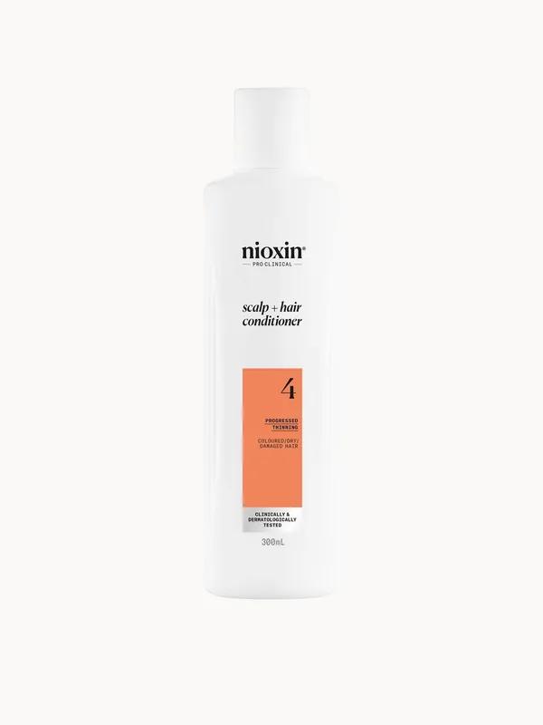 NIOXIN Scalp and Hair Thickening System 4 Conditioner for Coloured Dry and Damaged Hair with Progressed Thinning 300ml