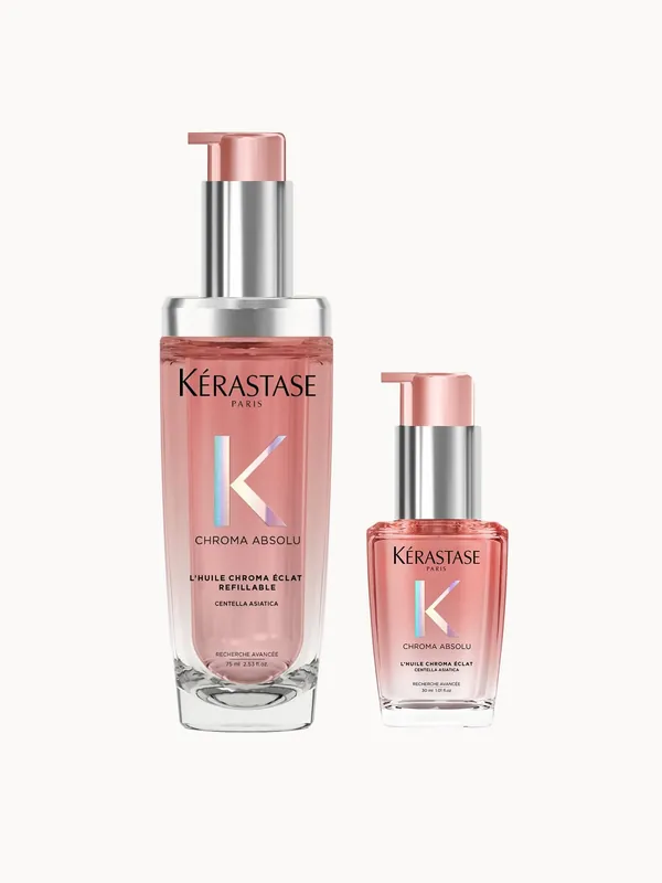 Kérastase Chroma Absolu Refillable Hair Oil 75ml And 30ml Duo For Colour Treated Hair - Kerastase