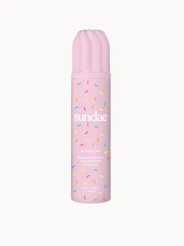 Sundae Body Birthday Cake Whipped Shower Foam with Kakadu Plum & Finger Lime 265ml