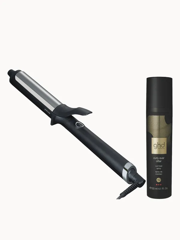 ghd Curve Soft Curl Tong Set with ghd Curly Ever After Hold Spray
