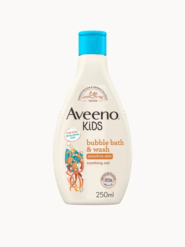 Aveeno Kids Bubble Bath and Wash with Soothing Oat Extract 250ml - Weleda