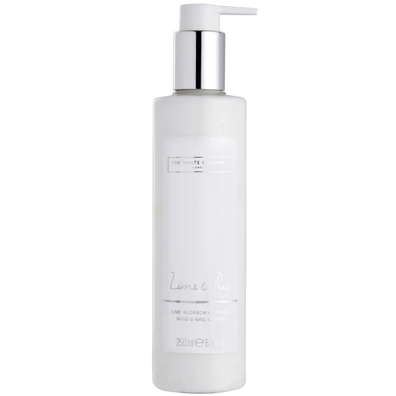 The White Company Lime & Bay Hand & Nail Cream 250ml - benefit