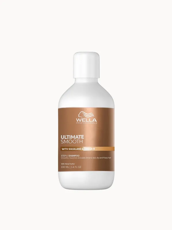 Wella Professionals Ultimate Smooth Shampoo with Squalane & Omega 9 for Dry, Dull & Frizzy Hair 100ml - Wella Professionals Care