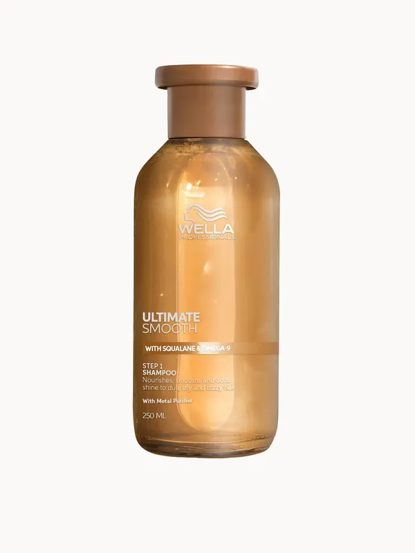 Wella Professionals Ultimate Smooth Shampoo with Squalane & Omega 9 for Dry, Dull & Frizzy Hair 250ml - Wella Professionals Care