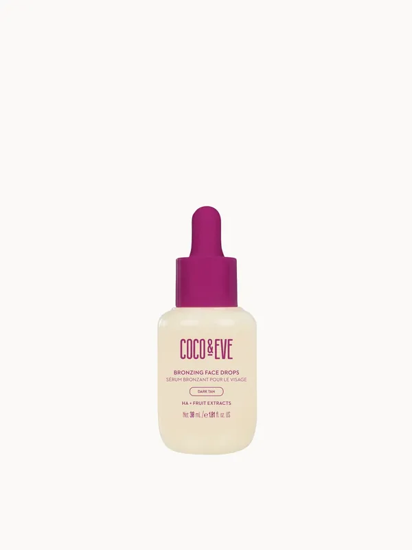 Coco & Eve Bronzing Face Drops (Dark Tan) 30ml