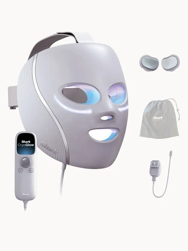 Shark Beauty CryoGlow Under-Eye Cooling & LED Anti-Ageing & Blemish Repair Mask - Lilac Chill