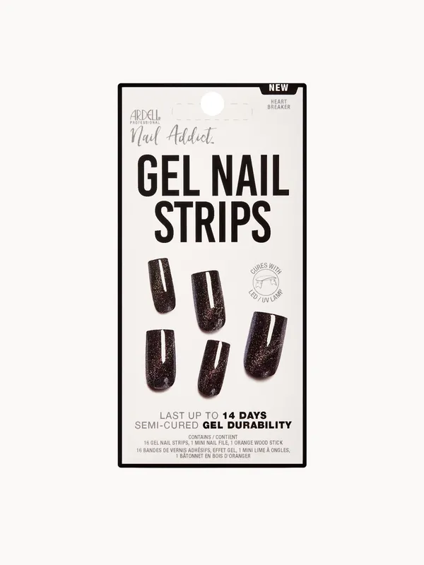 Ardell LED Gel Nail Art Strips - Heart Breaker