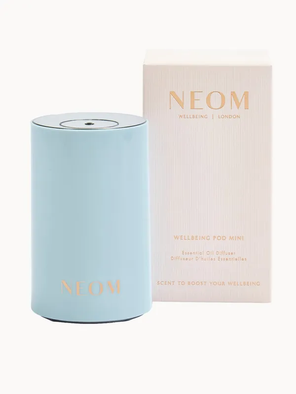 NEOM Wellbeing Exclusive Pod Mini Waterless Essential Oil Diffuser in Blue