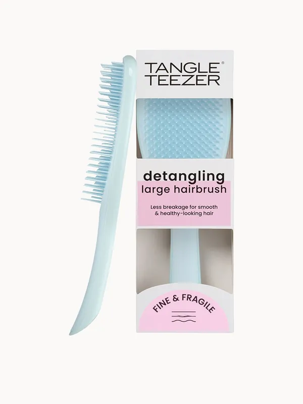 The Large Wet Detangler Fine & Fragile Seafoam Blue - Tangle Teezer