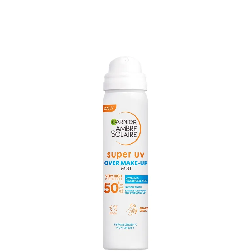 Garnier Ambre Solaire Over Makeup Super UV Protection Mist SPF50+ With Hyaluronic Acid And Vitamin E, 75ml - La Roche-Posay