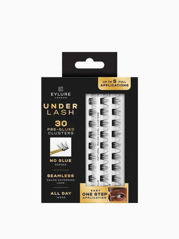 Eylure Underlash Pre-Glued - Natural Salon Curl Clusters (No Applicator)