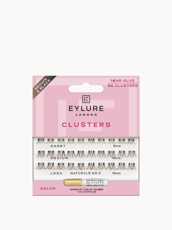 Eylure Brown/Blk Cluster- Brown/Black Naturals No.5