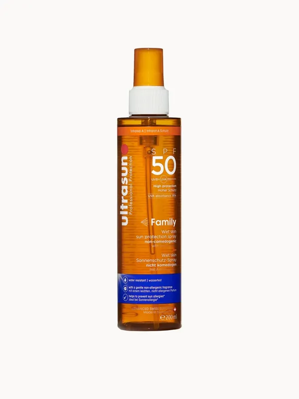 Ultrasun Family Wet Skin Spray SPF50 200ml