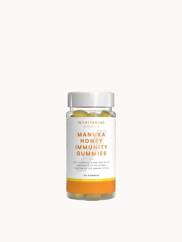 Myvitamins Manuka Honey Immunity Gummies, Honey Lemon, 60 Gummies, 20 Servings