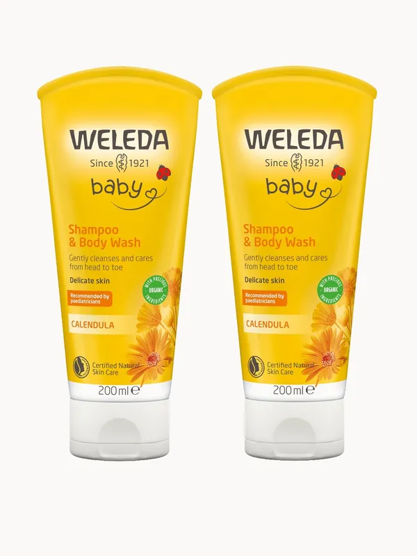 Weleda Baby Shampoo & Body Wash 200ml Twin Pack - La Roche-Posay
