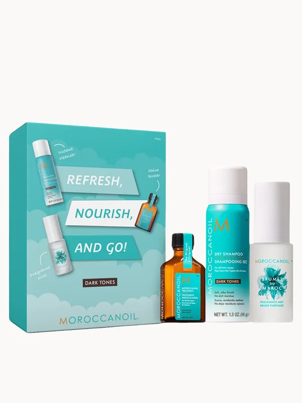 Moroccanoil Treatment Oil & Fragrance Set with Free Dry Shampoo - Dark Tones (Worth £37.50)