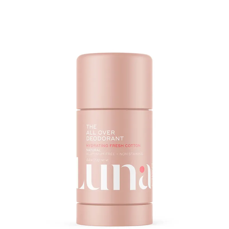 Luna Daily The All Over Deodorant- Extra-strength, Natural, Non-Staining Body Deodorant Stick - hydrating 70ml