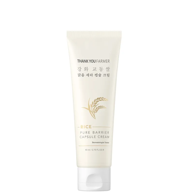 Thank You Farmer Rice Pure Barrier Capsule Cream 80ml - FaceGym