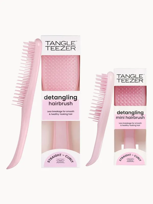 Tangle Teezer Home and Away Detangling Duo Millennial Pink