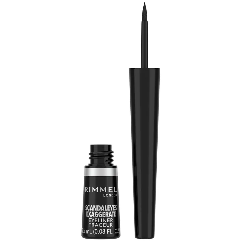 Rimmel London Exaggerate Liquid Eyeliner – 01 – Black, 2.5ml - NYX Professional Makeup