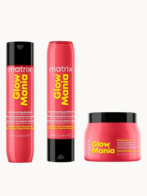 Glow Mania Colour Protecting Shampoo, Conditioner, & Mask Trio for Coloured Hair - Color Wow