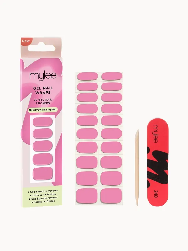 Mylee Gel Nail Wraps - Peony