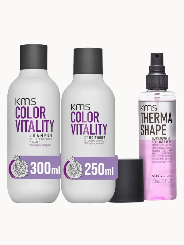 KMS Colour & Heat Protection Bundle for All Hair Types (Worth £66) - Color Wow