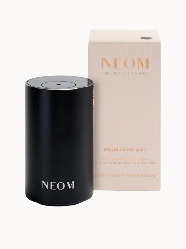 Neom Wellbeing London Pod Mini+ Waterless Essential Oil Diffuser Black