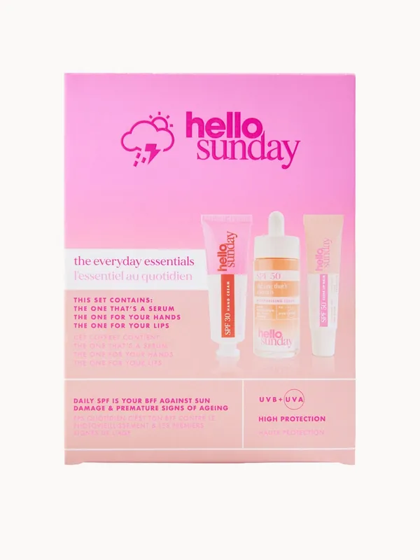 Hello Sunday The Everyday Essentials Bestsellers Kit (Worth £41) - lookfantastic Beauty Box