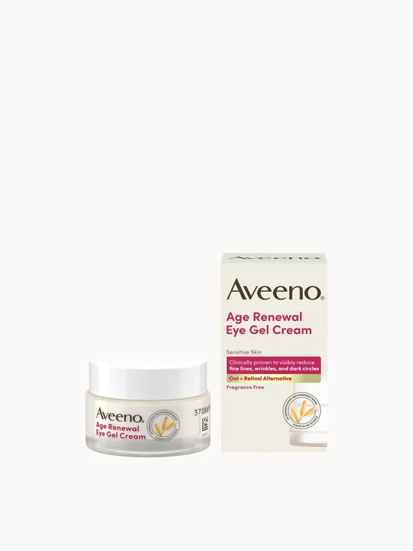 Aveeno Face Age Renewal Eye Gel Cream Retinol Alternative 15ml