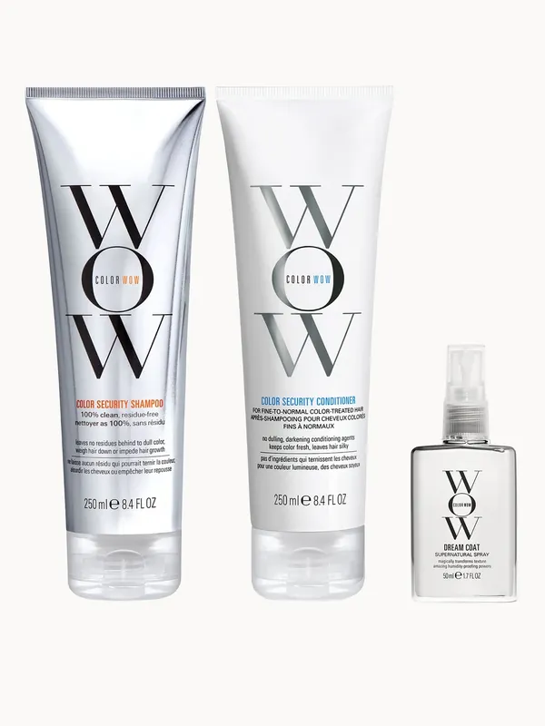Color Wow Dream Clean Fine to Normal and Travel Dream Coat Supernatural Spray Trio