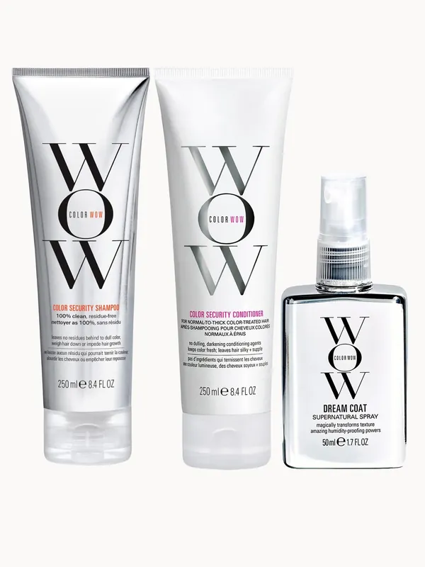 Color Wow Dream Clean Normal to Thick and Travel Dream Coat Supernatural Spray Trio