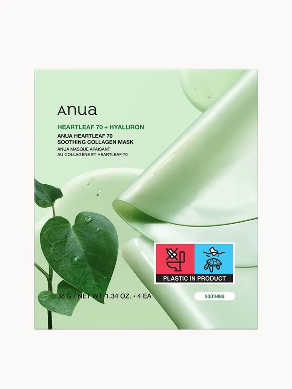 Anua Heartleaf 70 Soothing Collagen Mask (4 Sheets) 38g