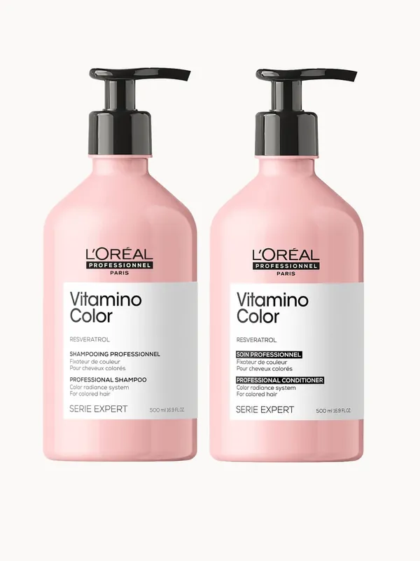 L'Oréal Professionnel Serie Expert Vitamino Color Shampoo & Conditioner Duo For Colour Treated Hair 500ml
