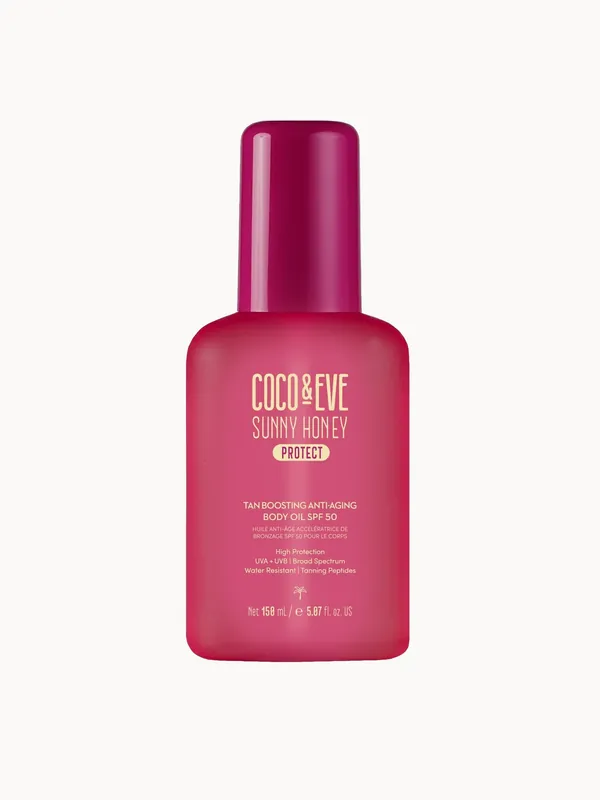 Coco & Eve Tan Boosting Anti-aging Body Oil SPF50