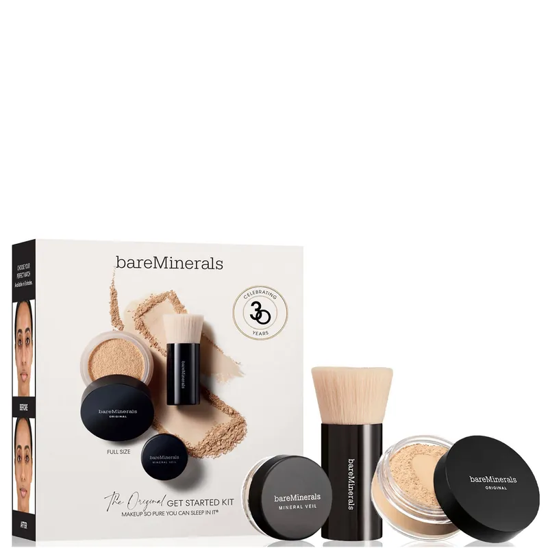 bareMinerals The ORIGINAL Get Started Kit 3-Piece Mineral Makeup Set (Various Shades)