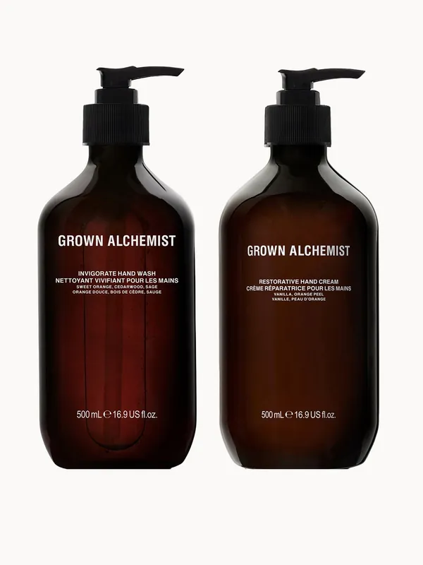 Grown Alchemist Hand Wash + Hand Cream 500ml Duo - ghd