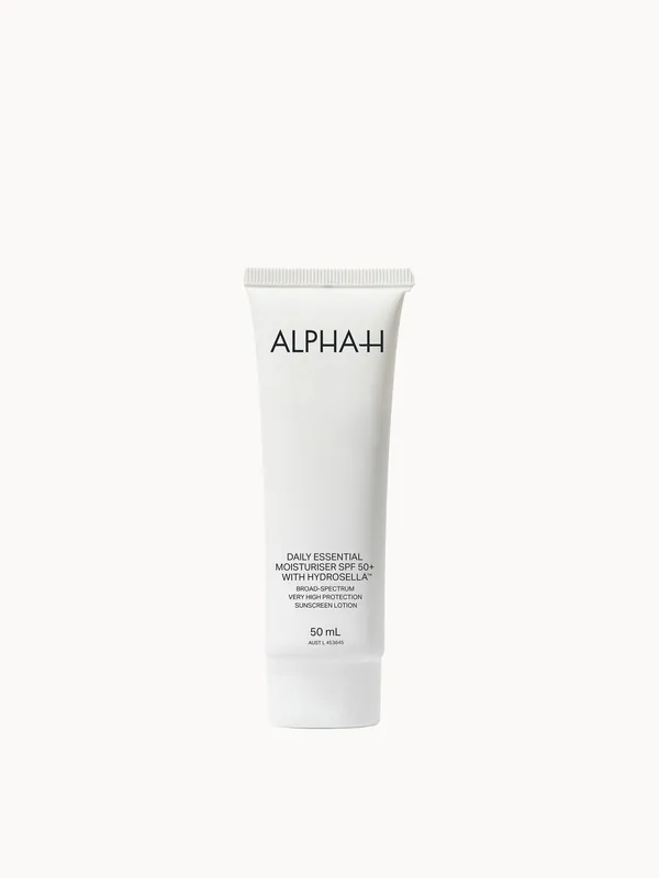 Alpha-H Daily Essential Moisturiser SPF 50+ with Hydrosella, 50ml