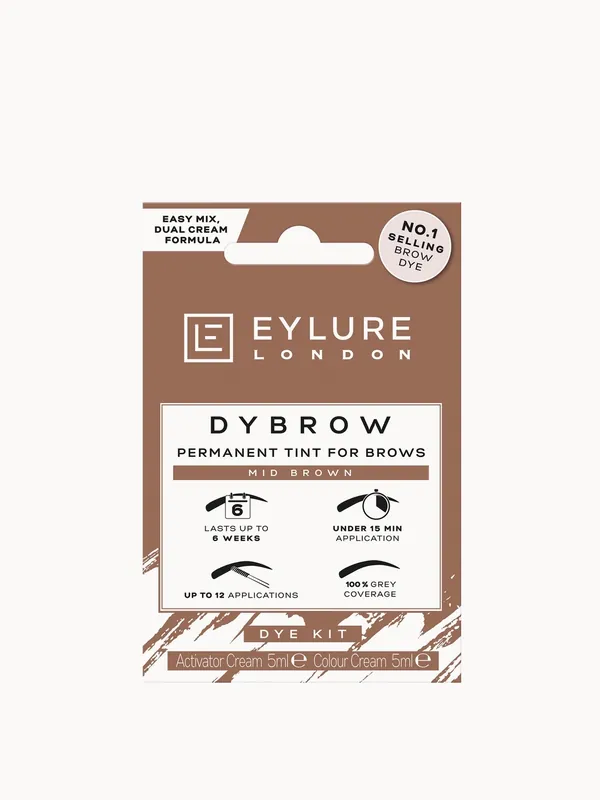 Eylure Dybrow Permanent Dye - Mid Brown