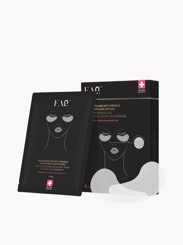 FOREO FAQ Microneedling Anti-Wrinkle Hyaluronic Acid Patches For Under Eyes