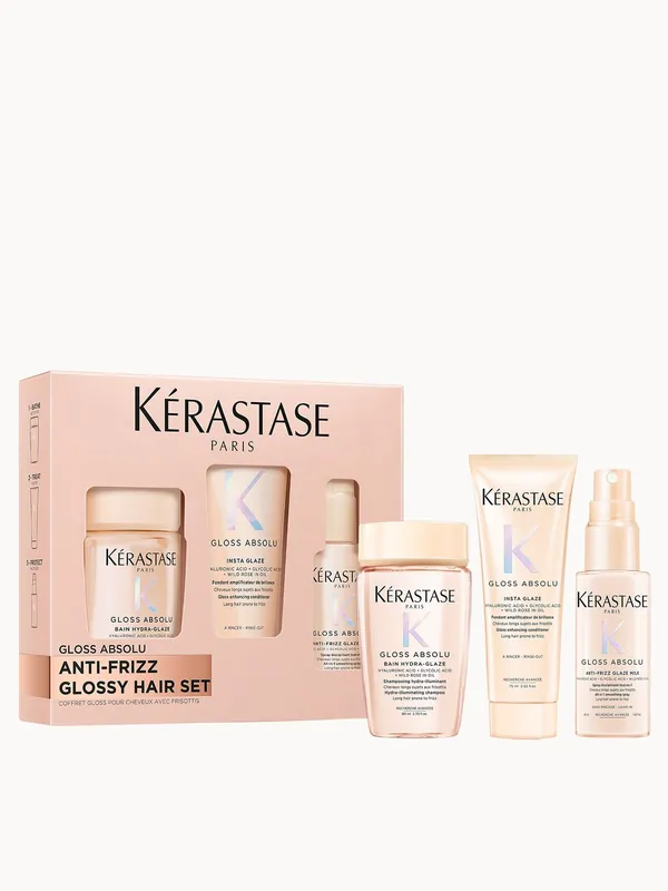 Kérastase Gloss Absolu – Discovery Set for All Hair Types, Including Long Hair Prone to Frizz - Kerastase