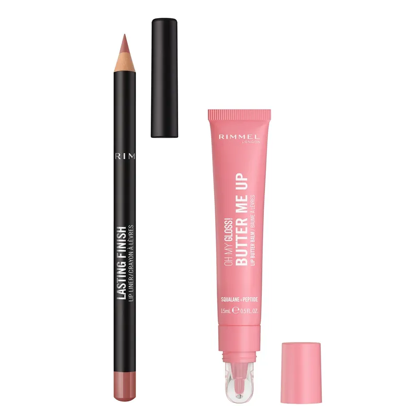 Rimmel Butter Me Up & Lasting Finish Lip Bundle (Various Shades)