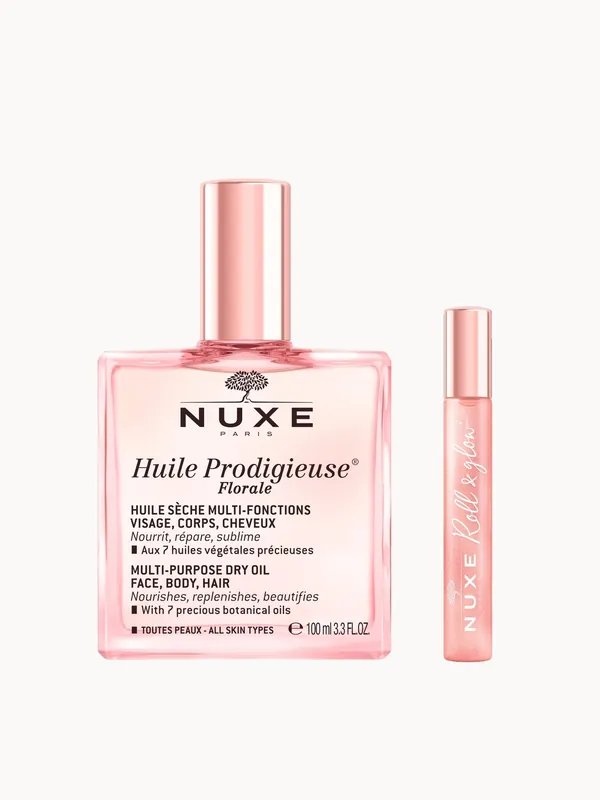 NUXE Huile Prodigieuse Florale Multi Purpose Dry Oil 100ml & Roll On
