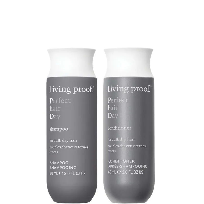 Living Proof Perfect hair Day Shampoo and Conditioner Travel Size Bundle for Hydration, Softness and Shine