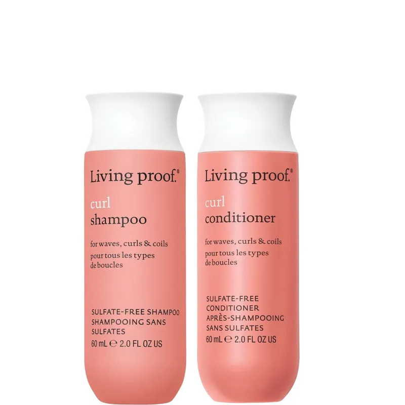 Living Proof Curl Shampoo and Conditioner Travel Size Bundle for Stronger, Hydrated, Healthier Looking Curls - Olaplex