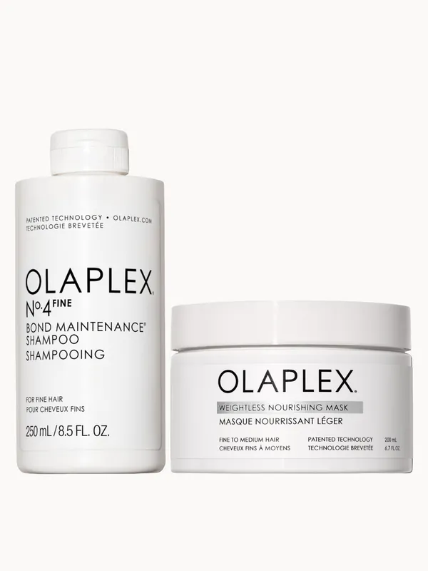 Olaplex No.4 Fine Shampoo & Weightless Nourishing Mask Duo