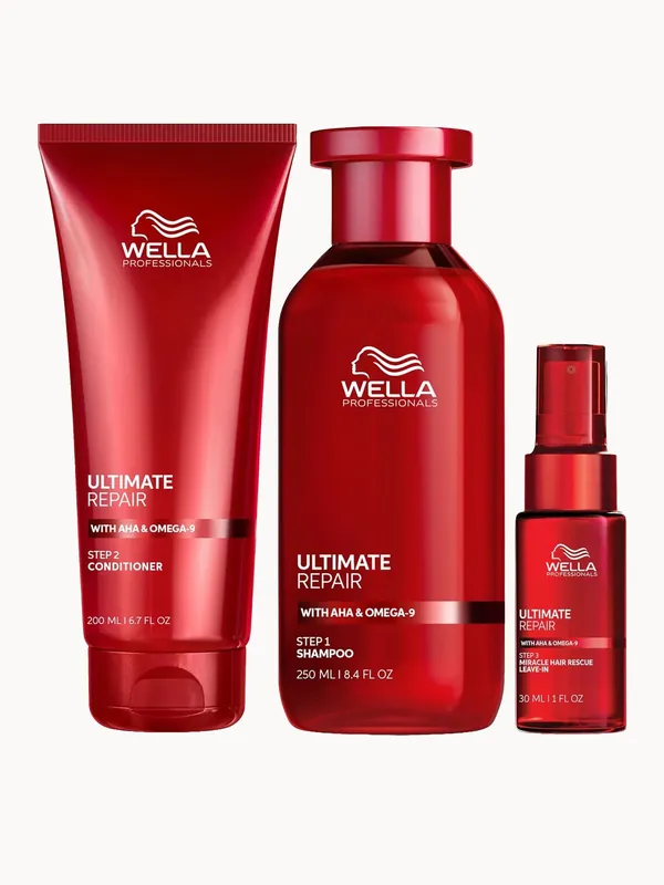 Wella Professionals Ultimate Repair Miracle Hair Rescue Spray 30ml, Shampoo 250ml and Conditioner 200ml - Wella Professionals Care
