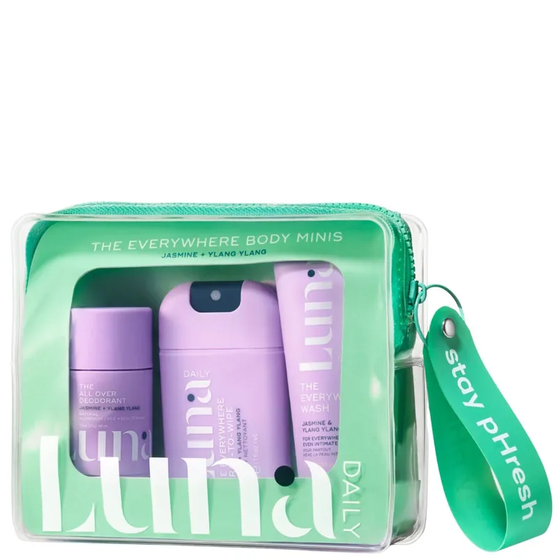 Luna Daily The Everywhere Body Minis Starter Set Jasmine & Ylang Ylang 150ml - lookfantastic Beauty Box