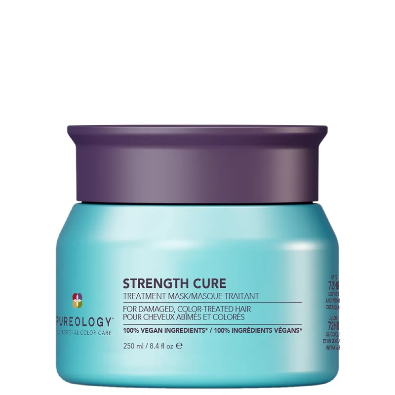 Pureology Strength Cure Hair Treatment Mask - Intense Repair Hair Mask for Damaged or Color-Treated Hair 250ml